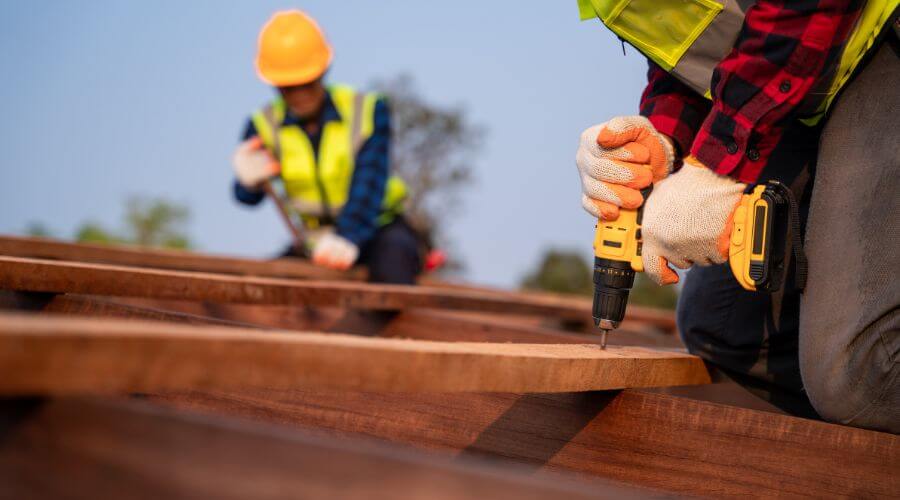 Expert tile roof repair services in Moffett, OK